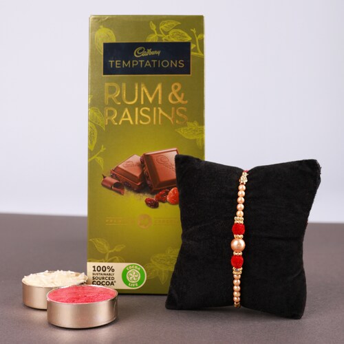 Buy Fancy Pearl Rakhi Combo