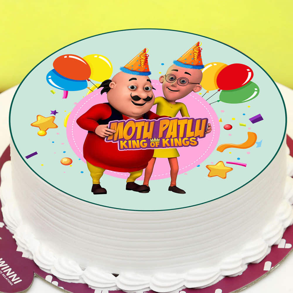 Surprising Kids Special Two Tier Motu Patlu Cake to Indore, India