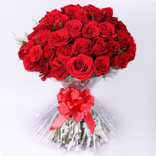 Buy Bouquet Of 50 Red Roses