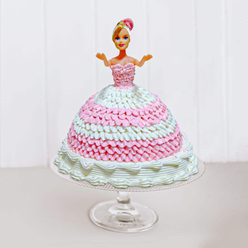 Send Barbie Doll birthday cake Online  Free Delivery  Gift Jaipur