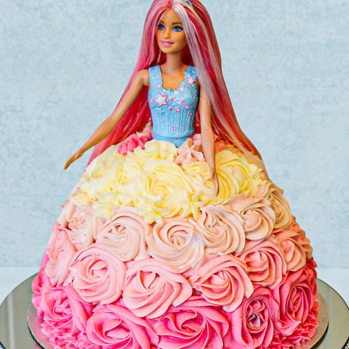 Rosy Rose Barbie Cake Winni.in