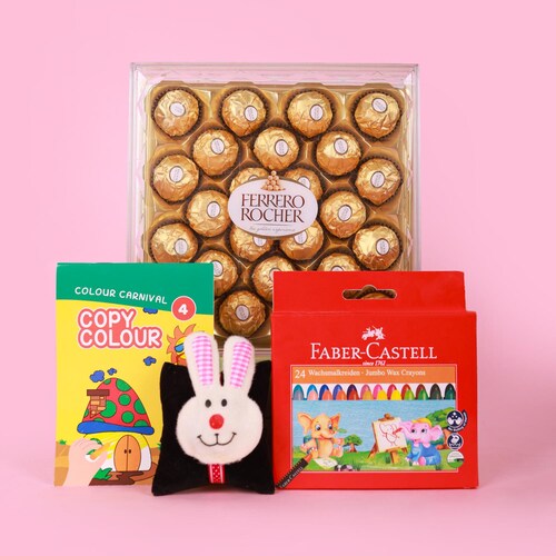 Buy Scrumptious Ferrero Rocher Rakhi Combo