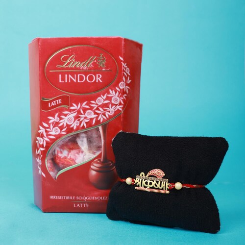 Buy Gorgeous Rakhi With Chocolate Combo