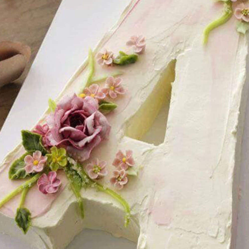 How to Make a Letter Cake from Scratch -Alphabet Cake - Veena Azmanov