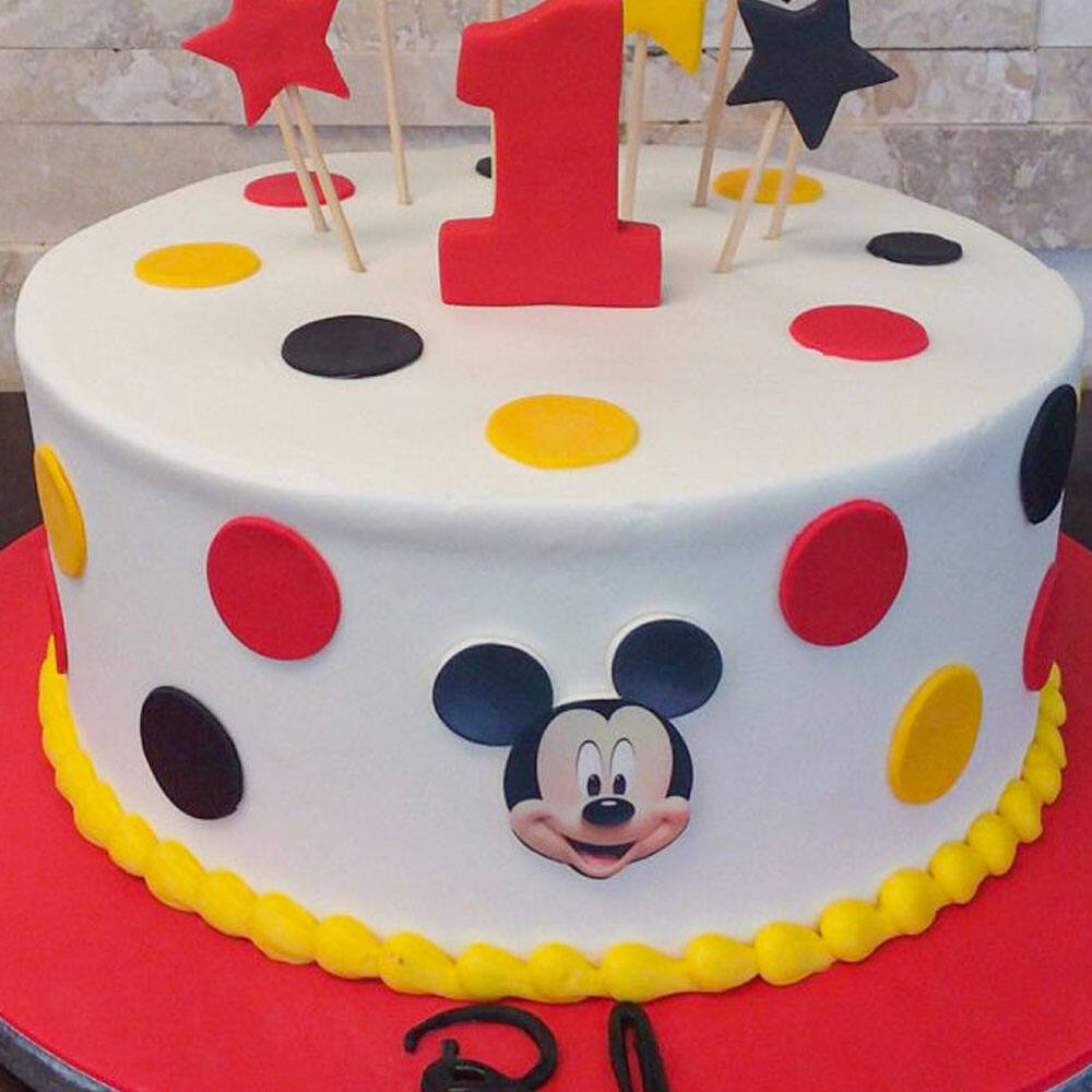 Mickey Mouse Theme Customized Cup Cake Topper | Party Supplies India