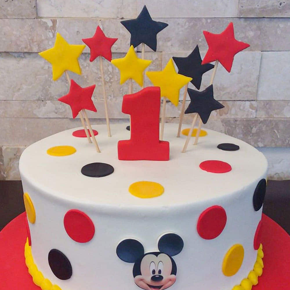 Baby Mickey First Birthday Cake | Lil' Miss Cakes