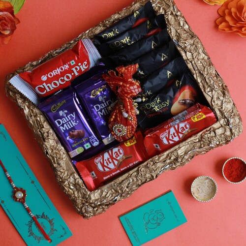 Buy Munchy Choco Rakhi Hamper