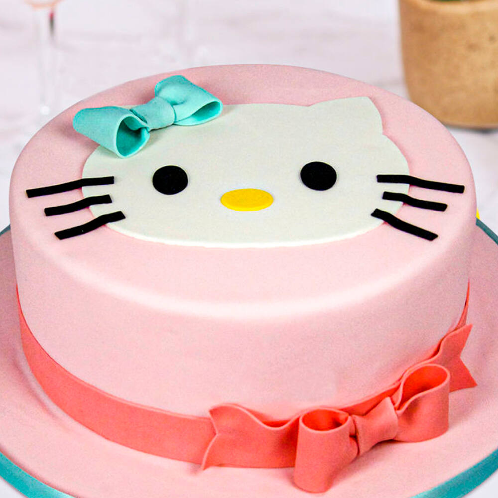 Order Cute Kitty Theme Cake Online, Price Rs.1899 | FlowerAura