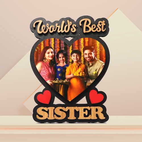 Buy World Best Sister Photo Frame for Rakhi