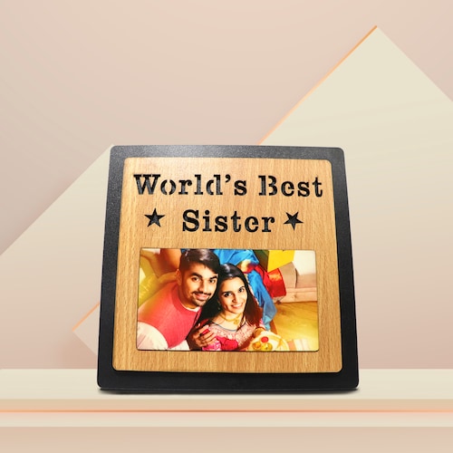 Buy World Best Sister Photo Frame for Rakhi