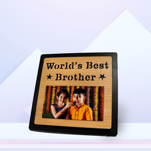 Buy World Best Brother Photo Frame for Rakhi