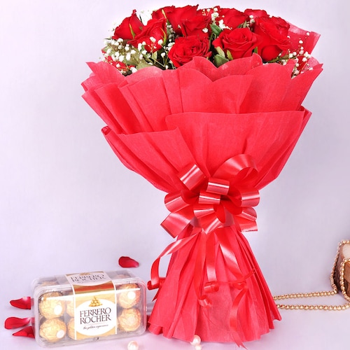 Buy Special Flower Chocolate Combo
