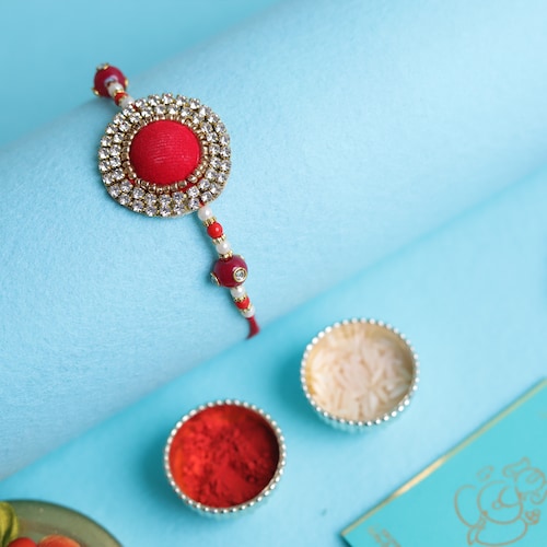 Buy Red Felt Rakhi