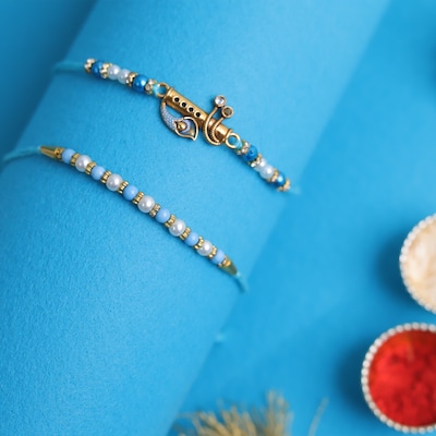 Krishna Flute Set Of 2 Rakhis
