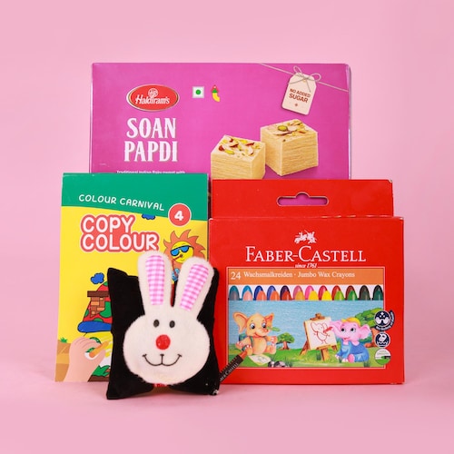 Buy Kids Rakhi With Sweets Combo