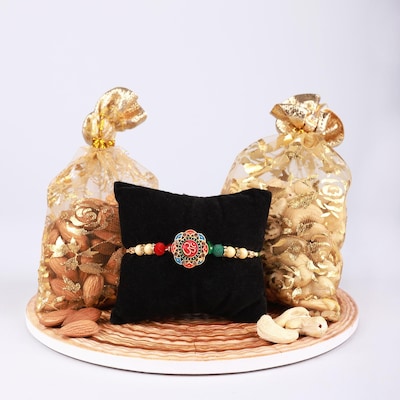 Crush Filled Dry Fruits Rakhi Combo