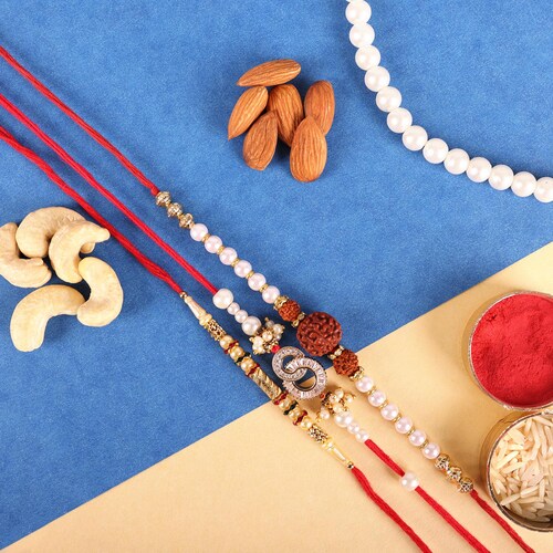 Buy Rakhi With Roli Chawal Combo