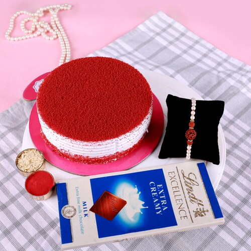 Buy Rudraksha Rakhi Choco Delight
