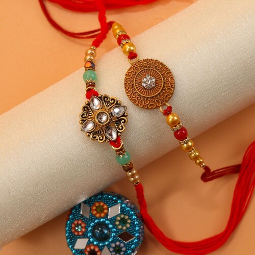 Buy Two Fancy Rakhi Set