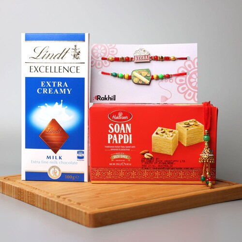 Buy Bhaiya Bhabhi  And Kids Rakhi Hamper