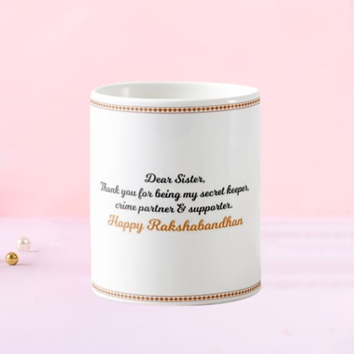 Buy Lovely Massage Of Rakshbandhan Mug