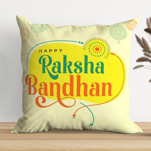 Buy Happy Raksha Bandhan Cushion