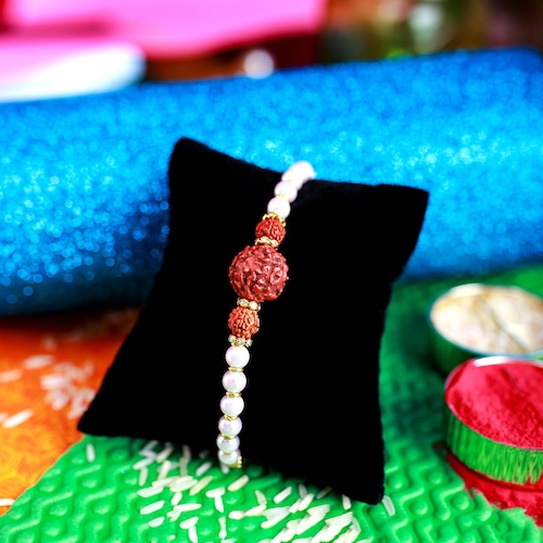 Buy Rudraksha Pearls Rakhi