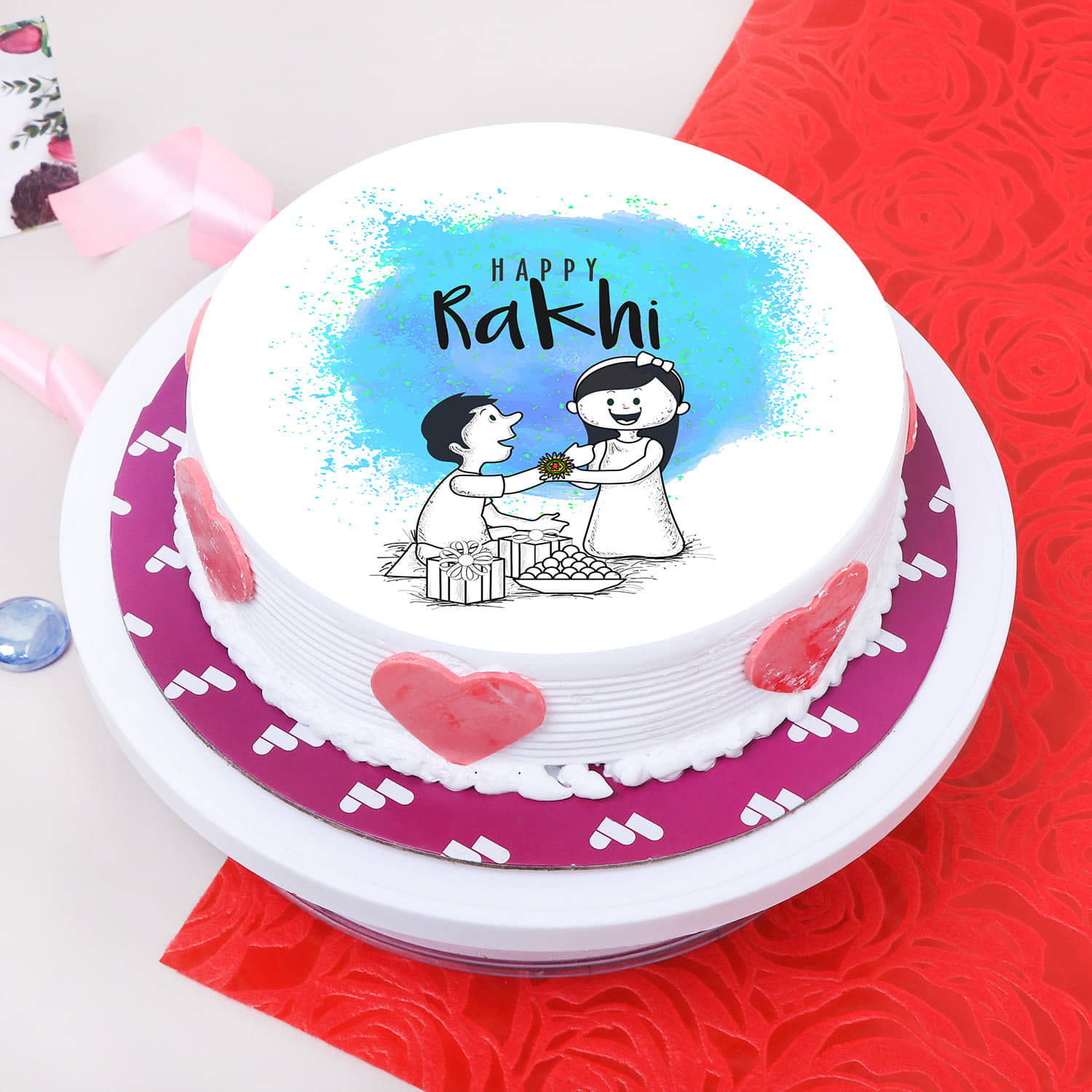 RAKHI THEME CREAM CAKE - Rashmi's Bakery