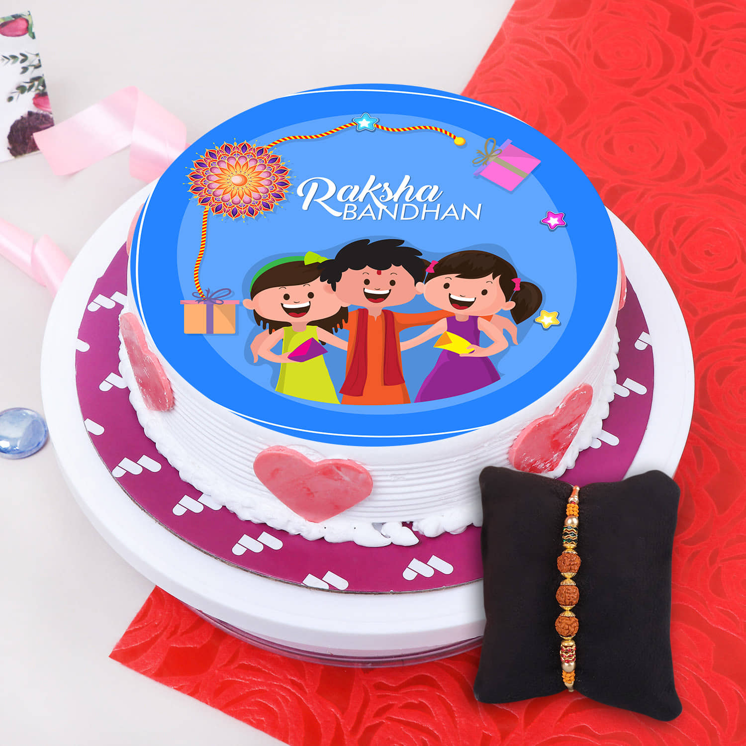 Cake decorating Bakery Cupcake Raksha Bandhan, rakhi br sister, baking,  rectangle png | PNGEgg