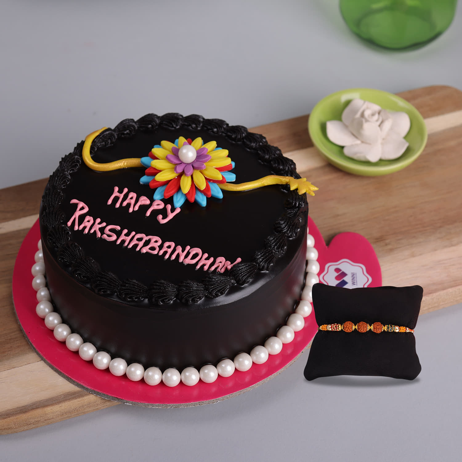 Send Rakhi and chocolate Truffle Cake. Online in India | Phoolwala