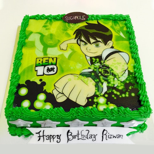 Ben 10 Photo Cake 