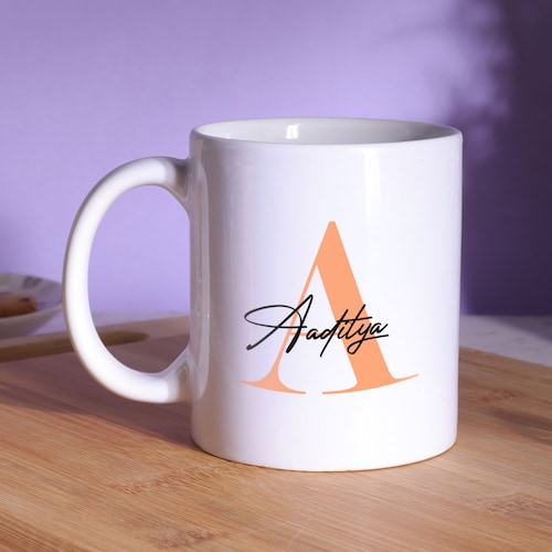 Buy Personalized Custom Letter Initial Mug