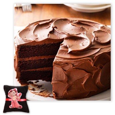 Exotic Chocolate Cake With Chota Bheem Rakhi