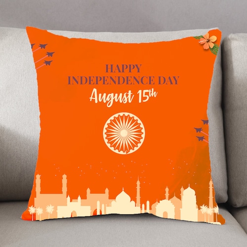 Buy Happy Independence Day Cushion