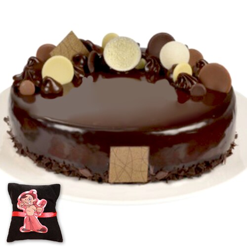 Buy Premium Chocolate Mud Cake With Chota Bheem Rakhi