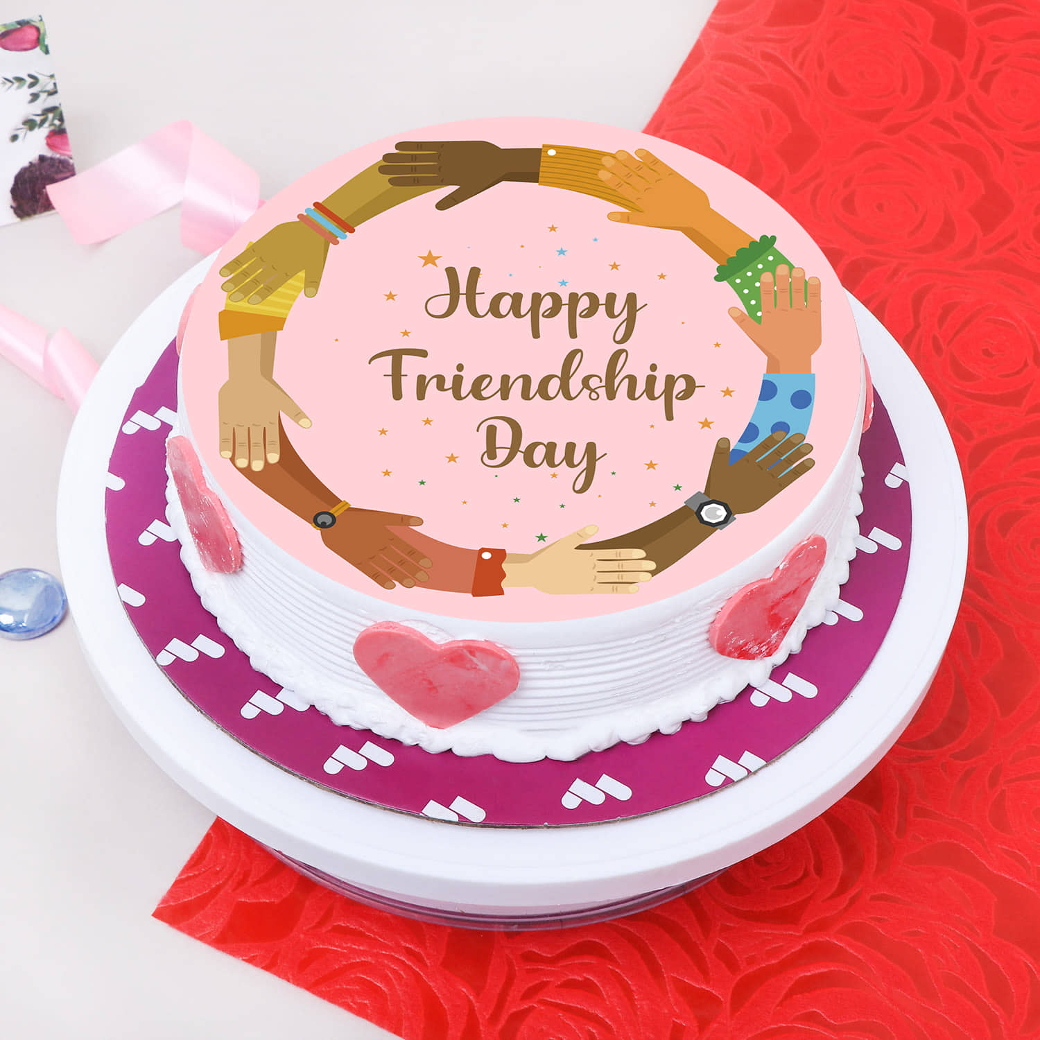 Buy Friendship Day Pineapple Cake Online | Chef Bakers