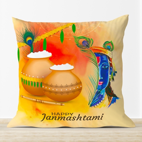 Buy Krishna Janmashtami Cushion