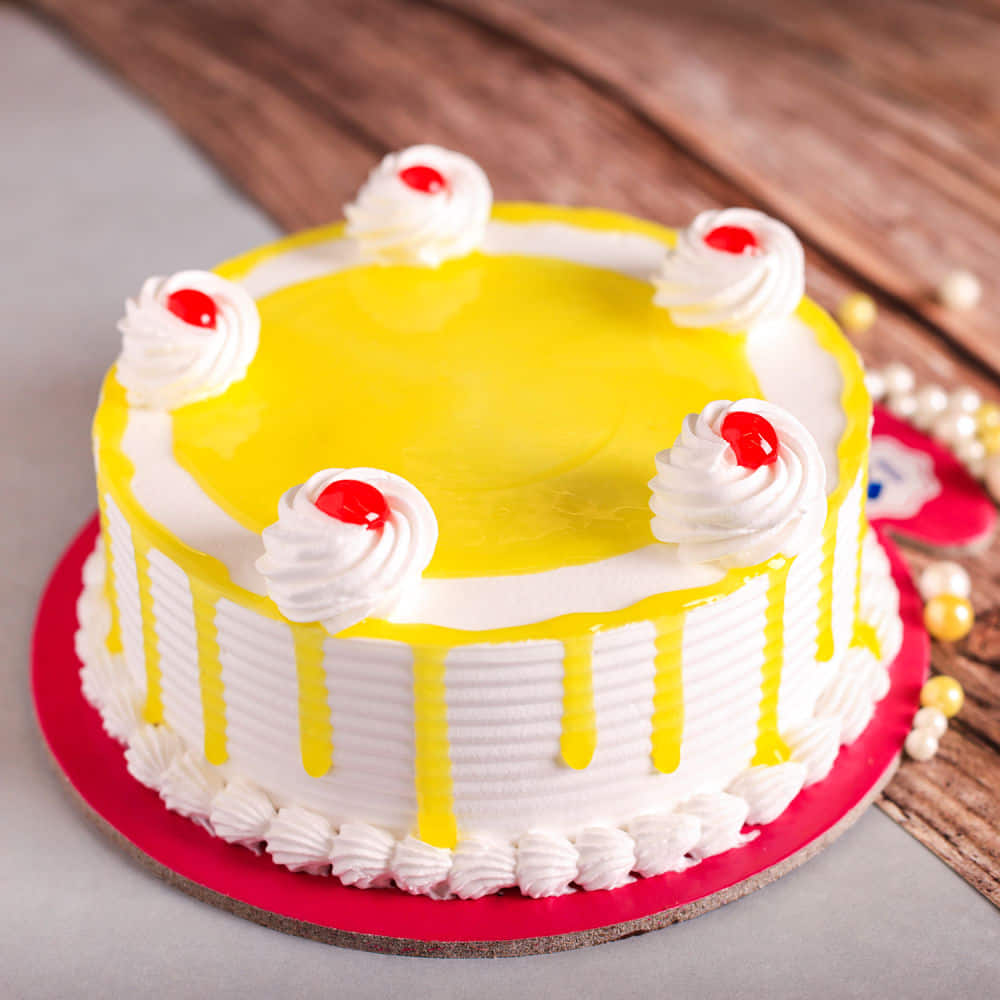 Tangy Pineapple Cake For Birthday | Doorstep Cake