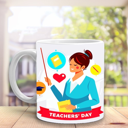 Buy Teachers Day Printed Mug For Her