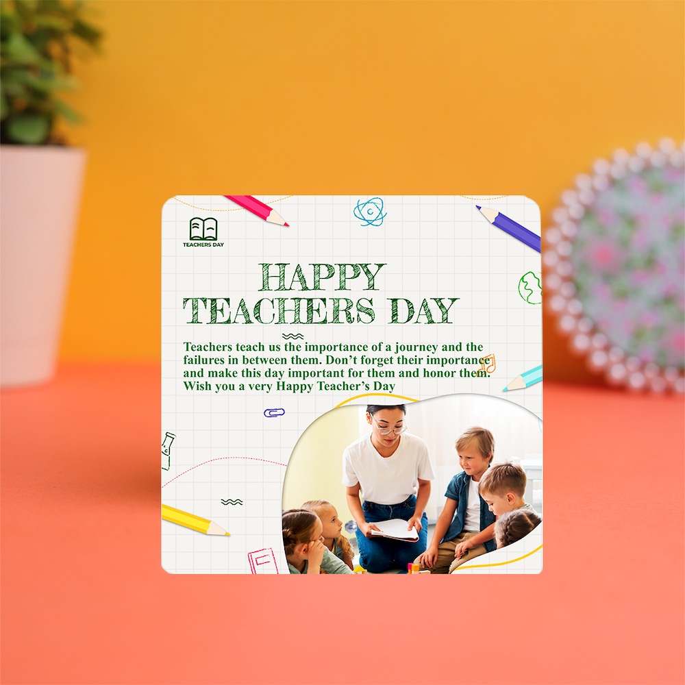 Happy Teachers Day Printed Table Top | Winni