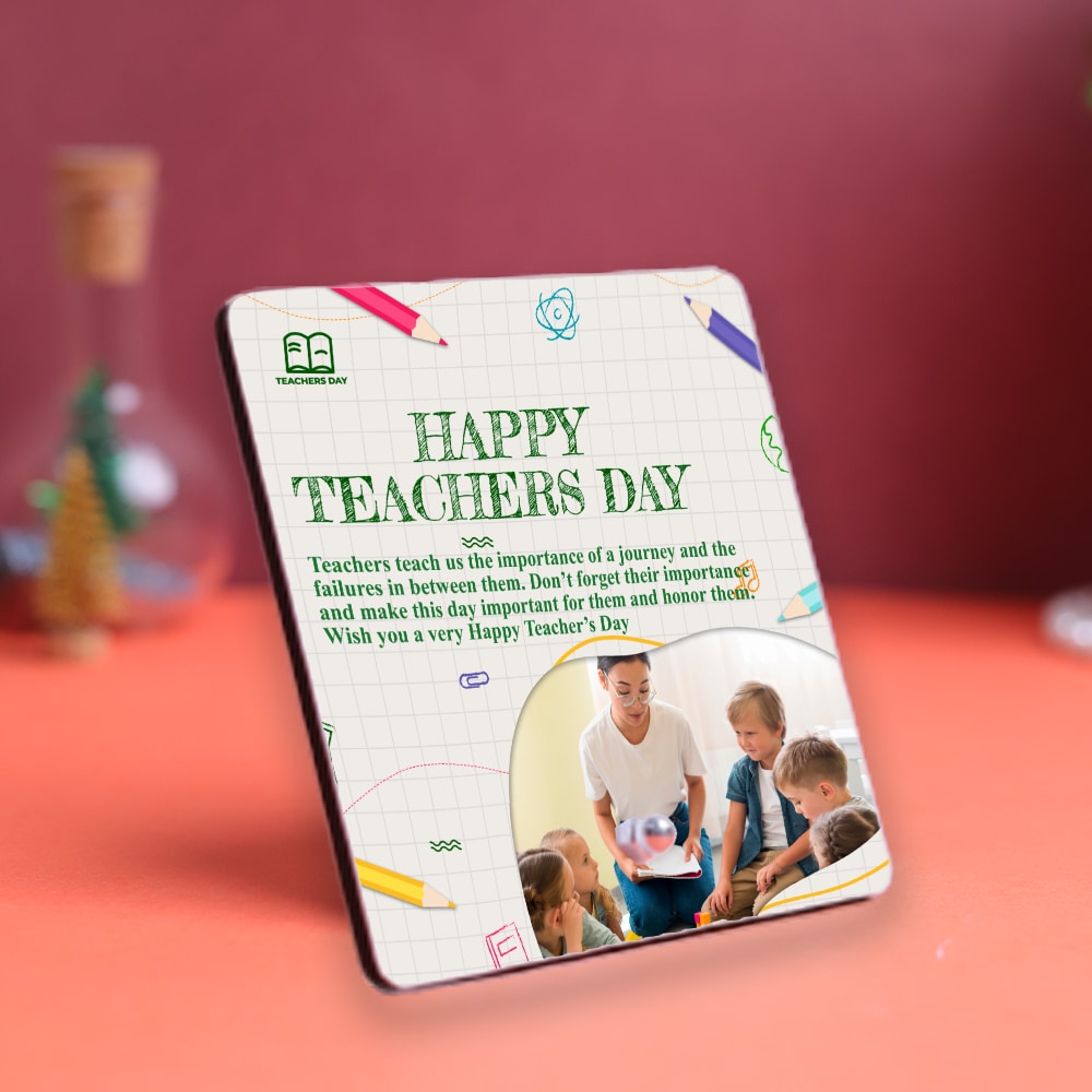 Happy Teachers Day Printed Table Top | Winni