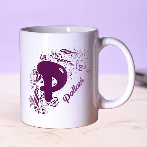 Buy Personalised Name Mug With Initial Gift For Her