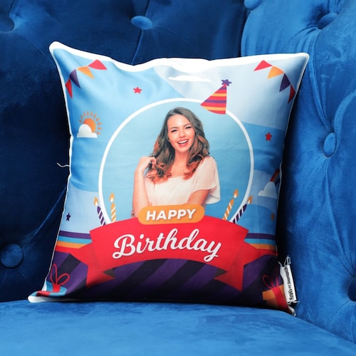 Buy Personalised Birthday Cushion For Her
