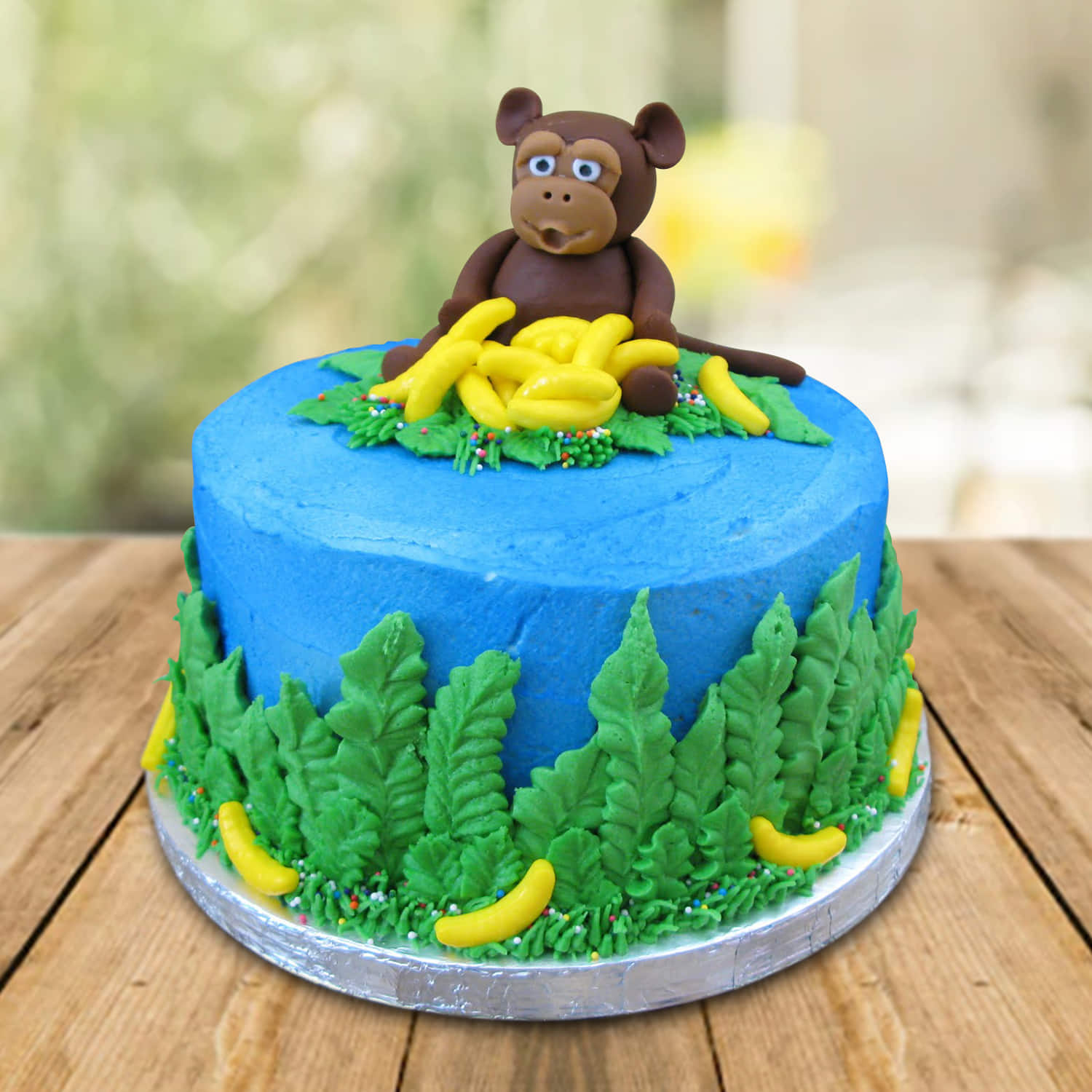 Monkeys 1st Birthday Cake - Decorated Cake by Lori - CakesDecor