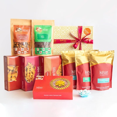 Traditional Sweets N Snacks With Dry fruits Combo Gift Pack