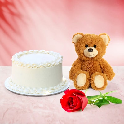 White Vanilla Cake Combo