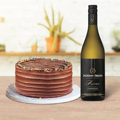 White Wine With Chocolate Cake