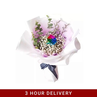 Rainbow Rose Bouquet