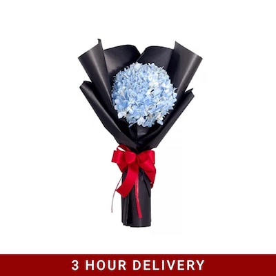 Ardent Blue Hydrangea Bouquet