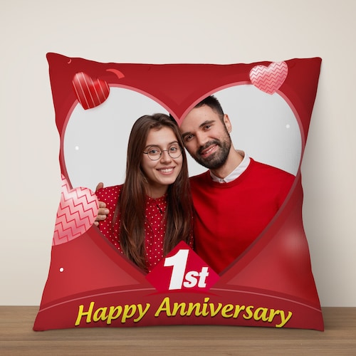 Buy 1st Anniversary Cushion